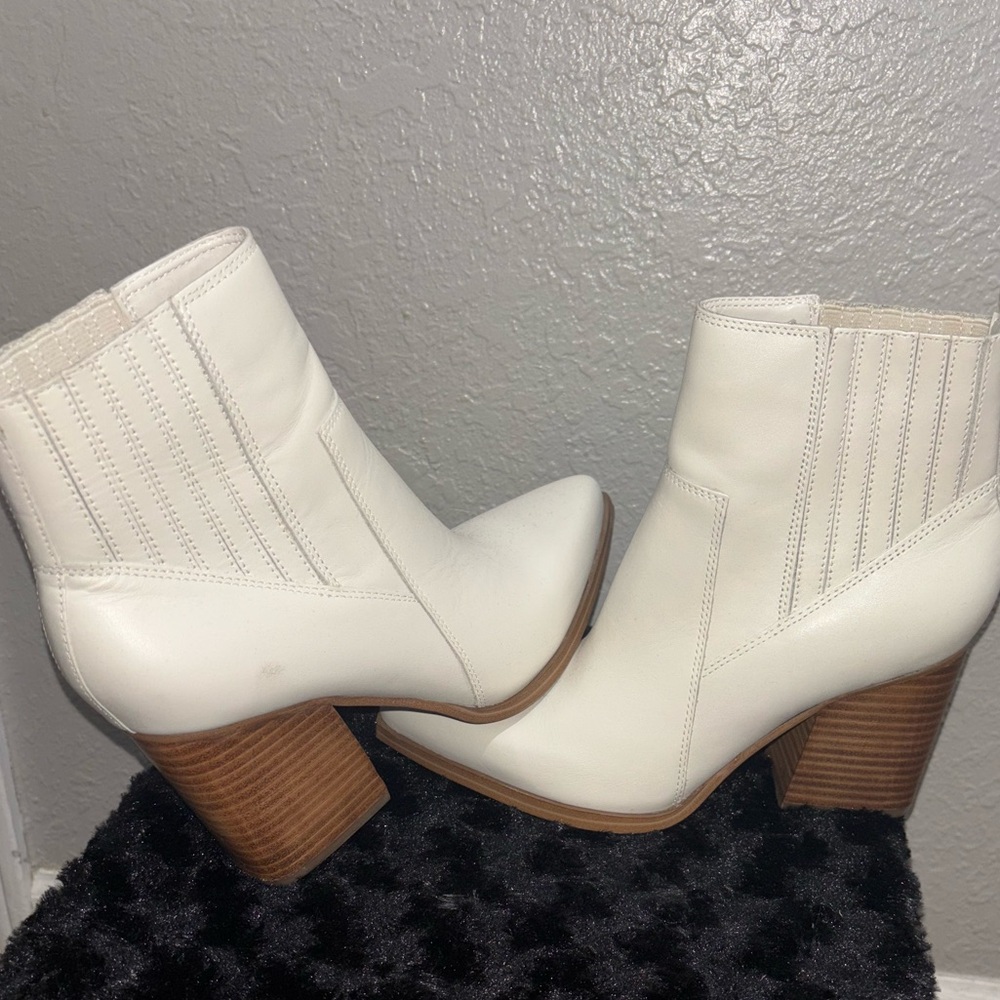 Marc Fisher White Booties